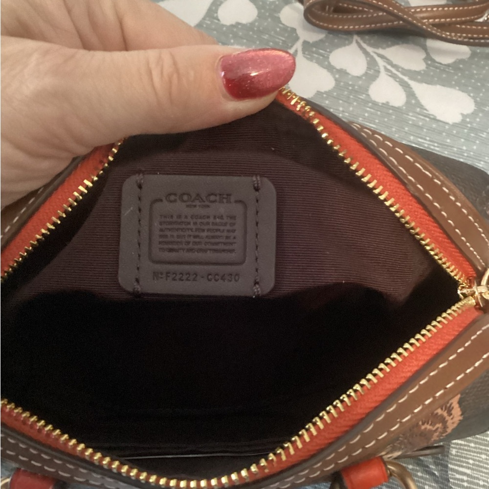 Coach Mini Rowan Satchel – Hedgehog Print crossbody-rare! - Picture 5 of 5